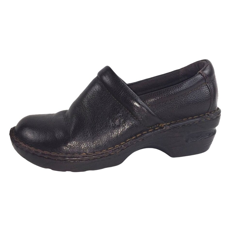 Born B.O.C. Womens Brown Leather Slip On Shoes US 8